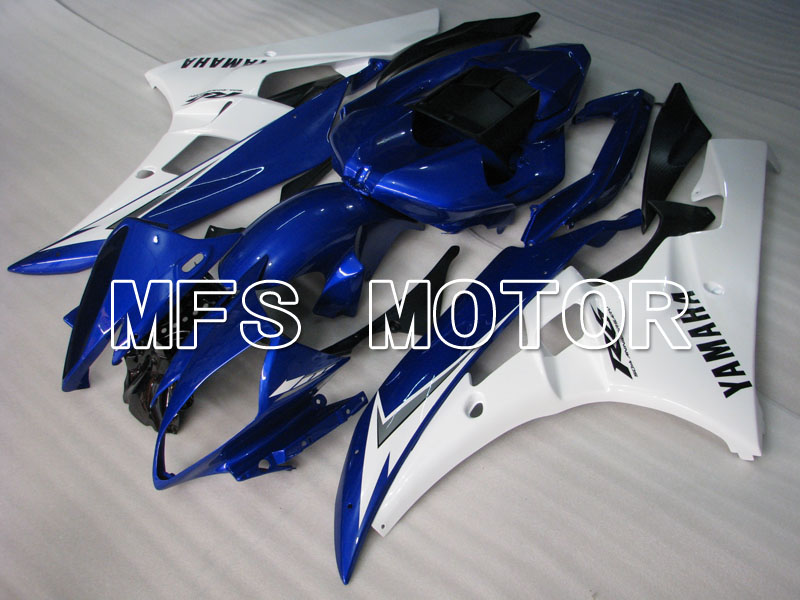 Yamaha YZF-R6 2006-2007 Carenado ABS de inyección - Fábrica Style - Azul Blanco - MFS3736