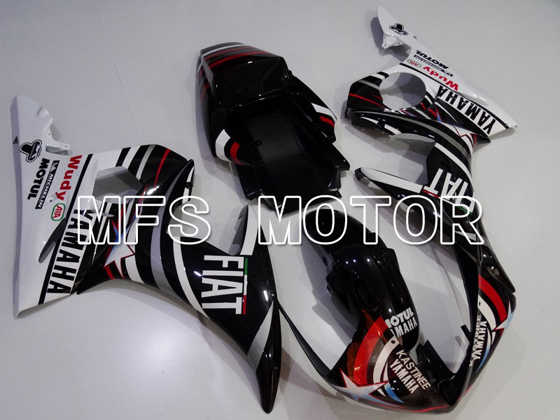 Yamaha YZF-R6 2005 Injection ABS Fairing - FIAT -  Black White - MFS3754