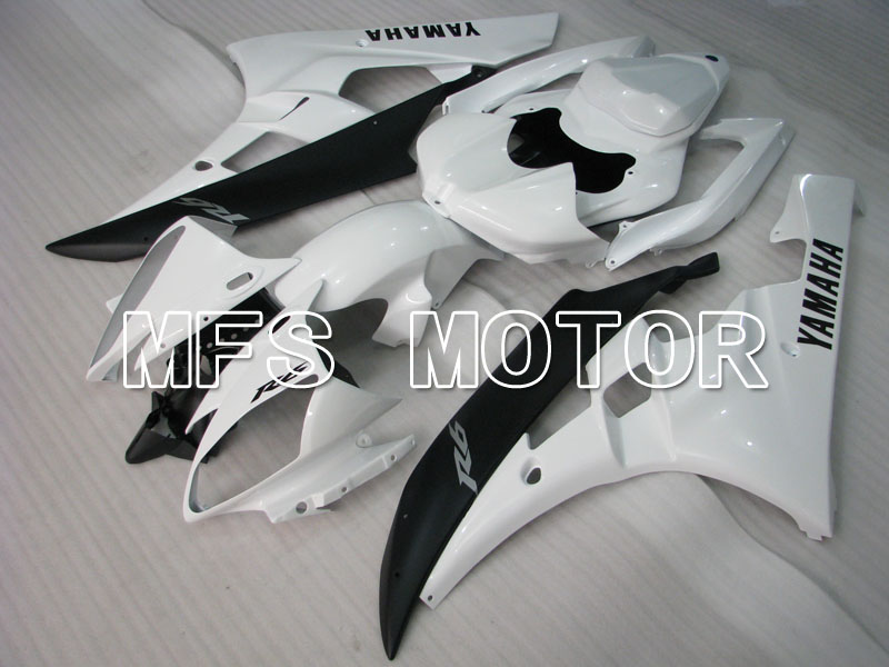 Yamaha YZF-R6 2006-2007 Injection ABS Fairing - Factory Style - White Black Matte - MFS3756