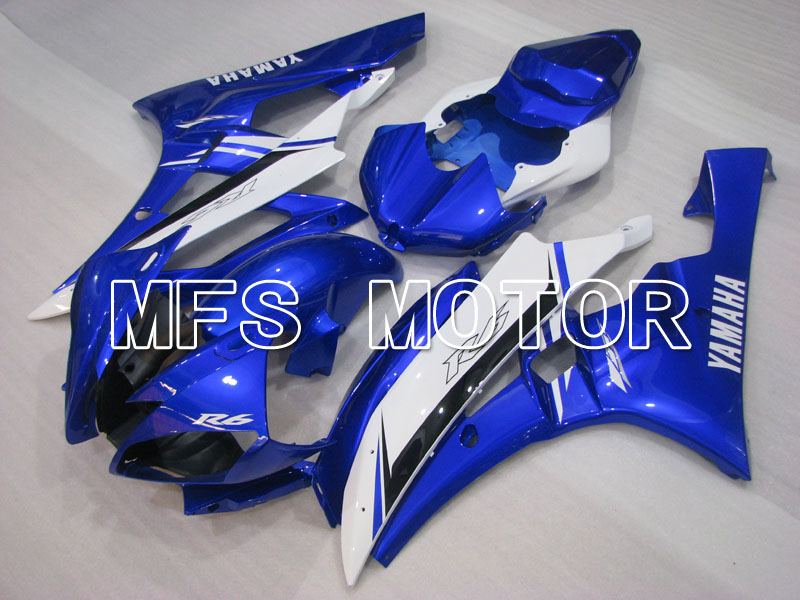 Yamaha YZF-R6 2006-2007 Carenado ABS de inyección - Fábrica Style - Azul Blanco - MFS3796