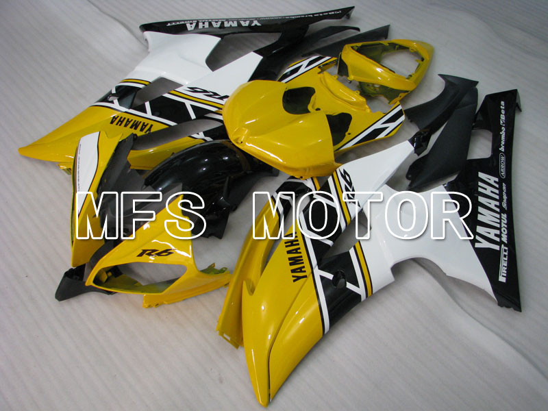 Yamaha YZF-R6 2008-2016 Injection ABS Fairing - Factory Style - White Yellow - MFS3833