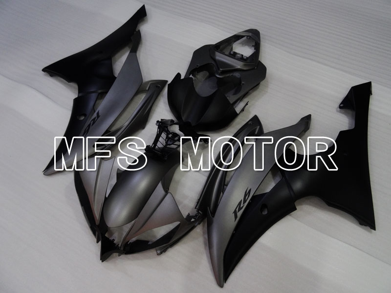 Yamaha YZF-R6 2008-2016 Carenado ABS de inyección - Fábrica Style - Mate Negro gris - MFS3844
