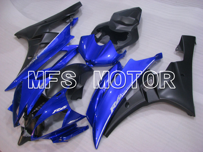 Yamaha YZF-R6 2006-2007 Injektion ABS Verkleidung - Fabrik Style - Blau Schwarz Matt - MFS3855