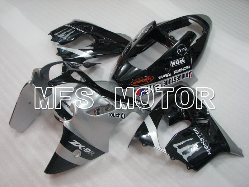 Kawasaki NINJA ZX9R 2002-2003 ABS Fairing - Factory Style - Black Silver - MFS3882