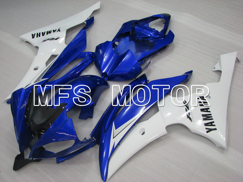 Yamaha YZF-R6 2008-2016 Carenado ABS de inyección - Fábrica Style - Azul Blanco - MFS3917