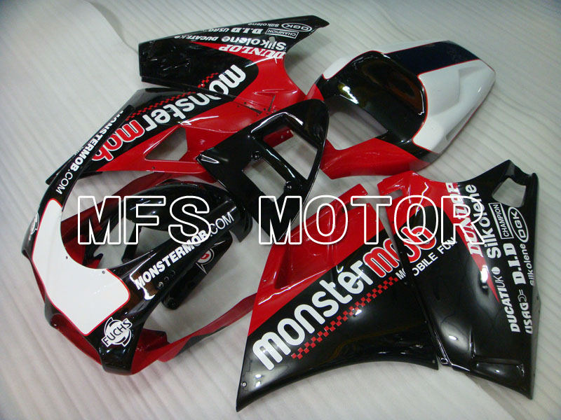 Ducati 748 / 998 / 996 1994-2002 Injektion ABS Verkleidung - Monstermob - Schwarz rot wine color - MFS3920
