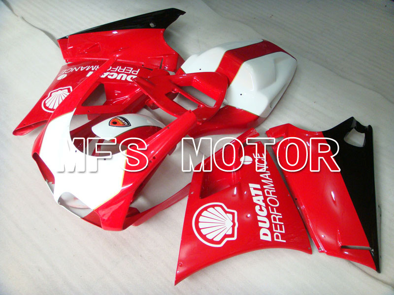 Ducati 748 / 998 / 996 1994-2002 Carenado ABS de inyección - Performance - rojo Blanco - MFS3925
