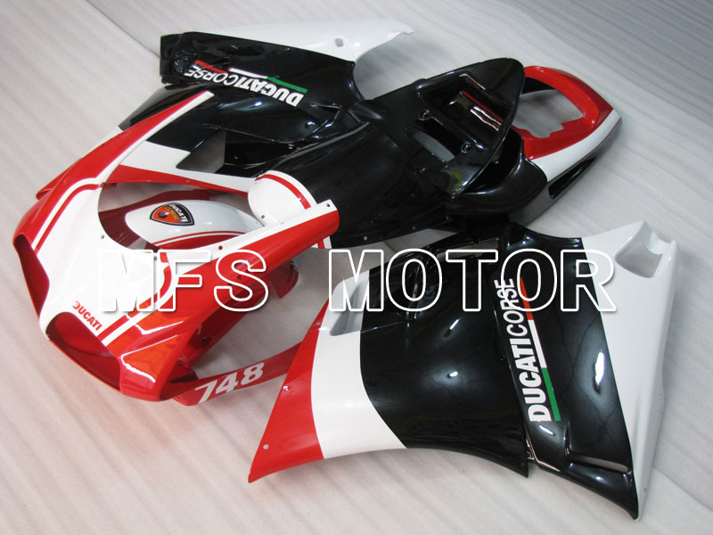 Ducati 748 / 998 / 996 1994-2002 Injection ABS Fairing - Factory Style - Black Red - MFS3953