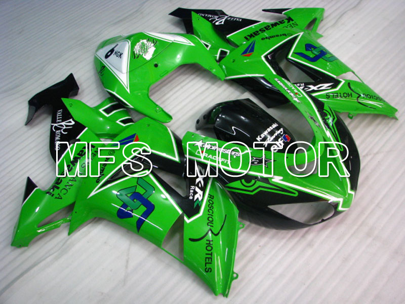 Kawasaki NINJA ZX10R 2006-2007 Carenado ABS de inyección - Others - Negro Verde - MFS3996
