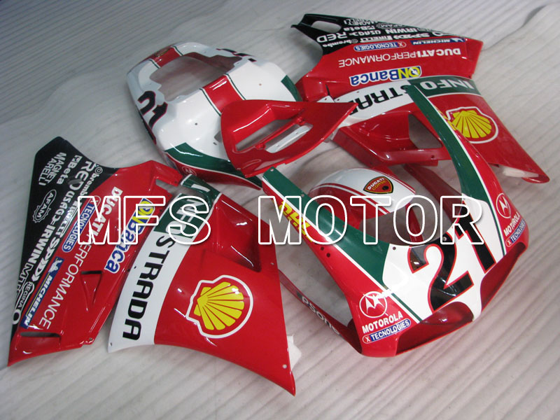 Ducati 916 1994-1998 Injection ABS Fairing - INFO STRADA - Red - MFS3997