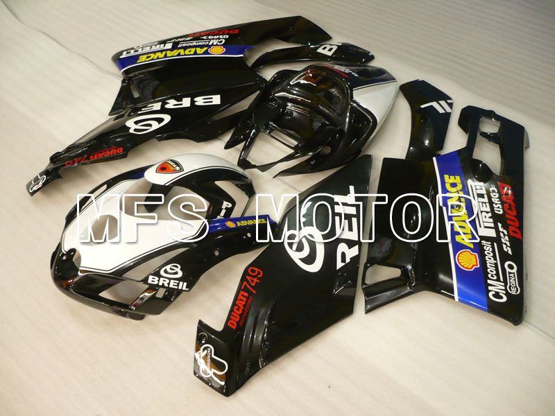 Ducati 749 / 999 2003-2004 Injection ABS Fairing - BREIL - White Black - MFS4001