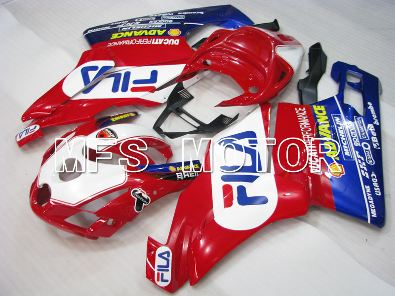 Ducati 749 / 999 2003-2004 Injection ABS Carénage - FILA - rouge blanc - MFS4011