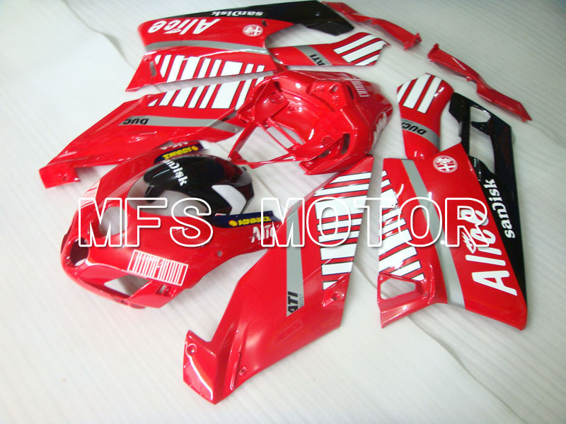 Ducati 749 / 999 2005-2006 Injection ABS Fairing - Alice - Red White - MFS4042
