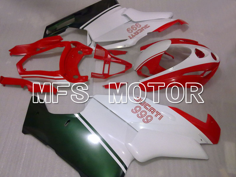 Ducati 749 / 999 2003-2004 Injection ABS Carénage - Usine Style - rouge blanc - MFS4024