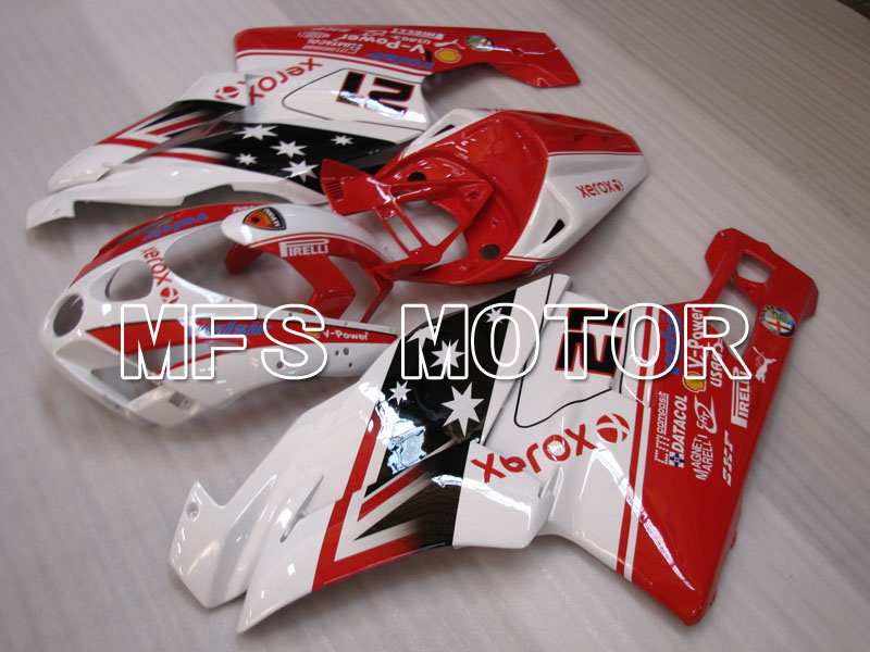 Ducati 749 / 999 2003-2004 Injection ABS Carénage - Xerox - rouge blanc - MFS4033