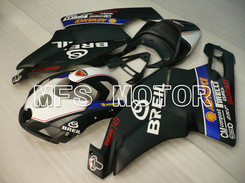 Ducati 749 / 999 2003-2004 Injection ABS Fairing - BREIL - White Black Matte - MFS4036