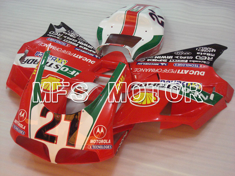 Ducati 916 1994-1998 Carenado ABS de inyección - INFO STRADA - rojo - MFS4043