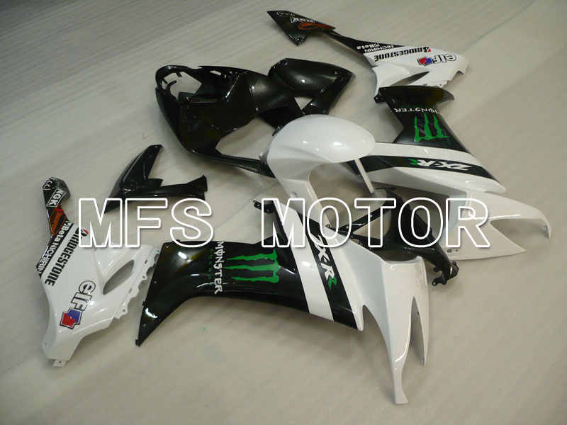 Kawasaki NINJA ZX10R 2008-2010 Injection ABS Fairing - Monster - Black White - MFS4048