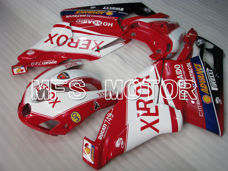 Ducati 749 / 999 2005-2006 Injection ABS Carénage - Xerox - rouge blanc - MFS4056