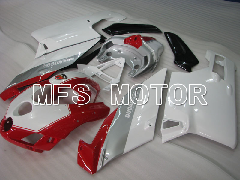 Ducati 749 / 999 2005-2006 Injection ABS Carénage - Usine Style - rouge argent blanc - MFS4079