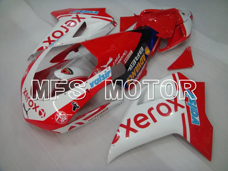 Ducati 848 / 1098 / 1198 2007-2011 Carenado ABS de inyección - Xerox - rojo Blanco - MFS4099