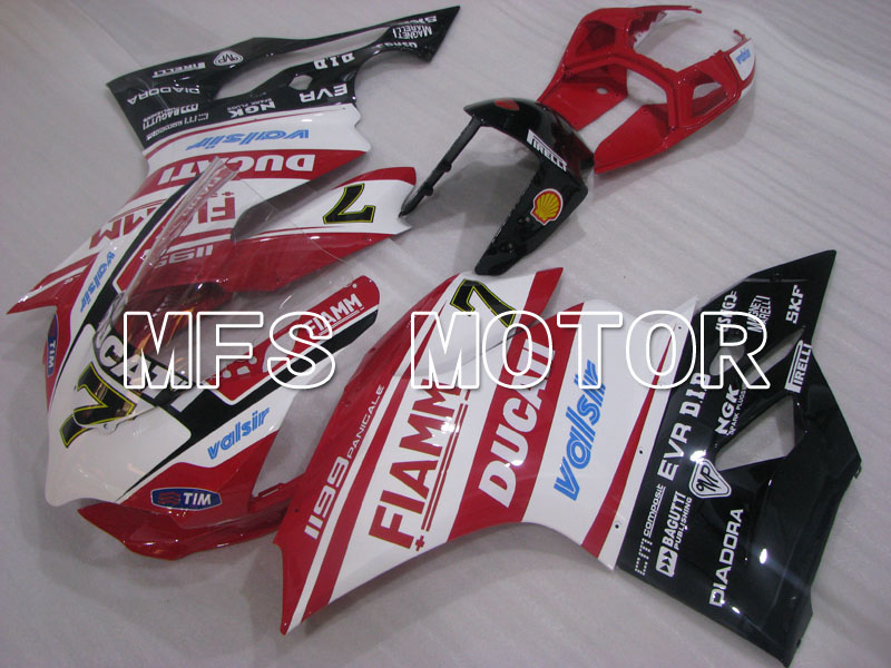 Ducati 1199 2011-2014 Injection ABS Fairing - FIAMM - Red White - MFS4100