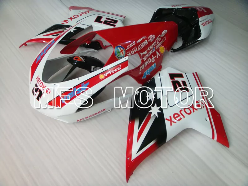 Ducati 848 / 1098 / 1198 2007-2011 Injection ABS Carénage - Xerox - rouge blanc - MFS4103