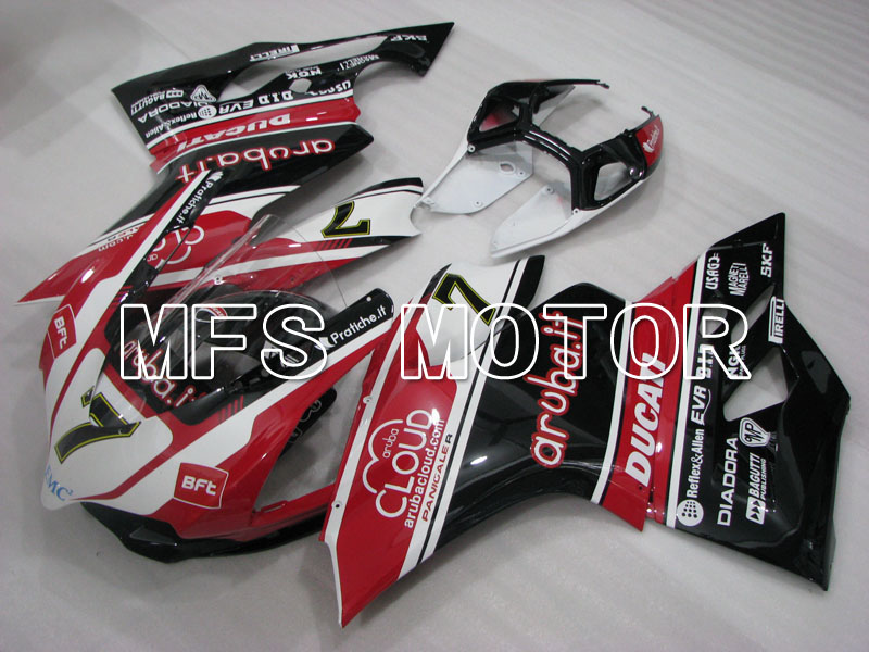 Ducati 1199 2011-2014 Injection ABS Fairing - aruba.it - Black White Red - MFS4108