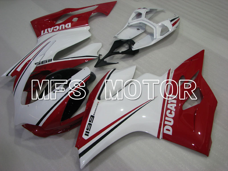 Ducati 1199 2011-2014 Injection ABS Fairing - Factory Style - Red White - MFS4117