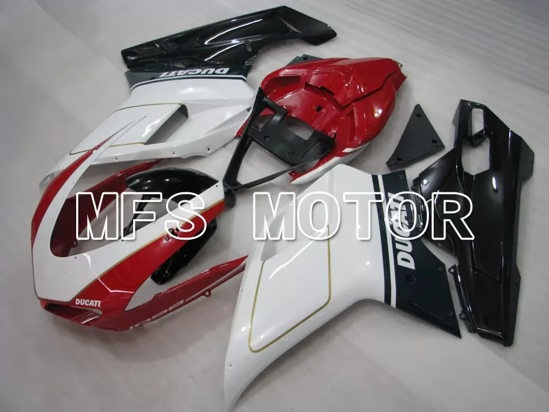 Ducati 848 / 1098 / 1198 2007-2011 Injection ABS Fairing - Factory Style - Red White - MFS4134