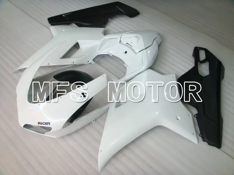 Ducati 848 / 1098 / 1198 2007-2011 Injection ABS Fairing - Factory Style - Black White - MFS4138