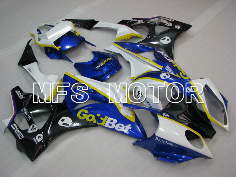BMW S1000RR 2009-2014 Injection ABS Fairing - Factory Style - Black White Blue - MFS4150