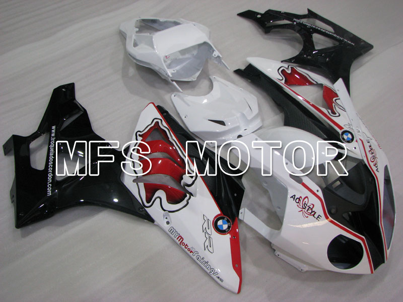 BMW S1000RR 2009-2014 Injection ABS Fairing - Factory Style - Black White - MFS4165