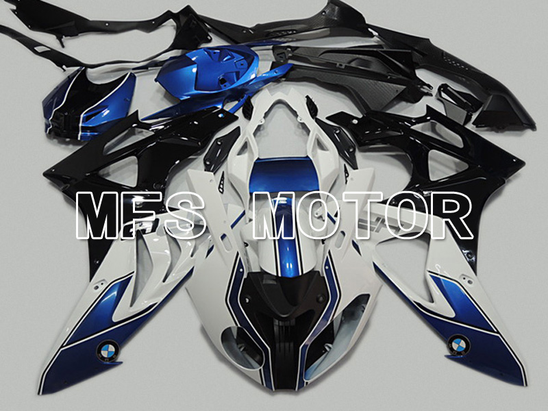 BMW S1000RR 2009-2014 Injection ABS Fairing - Factory Style - Black White Blue - MFS4488