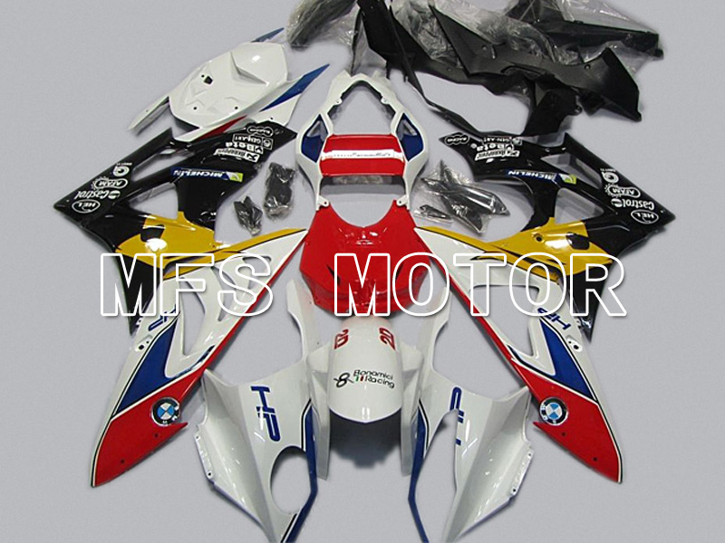 BMW S1000RR 2009-2014 Injection ABS Fairing - Factory Style - Black White Red - MFS4492
