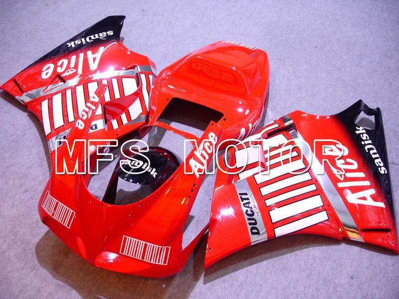 Ducati 748 / 998 / 996 1994-2002 Injection ABS Fairing - Alice - Black Red - MFS4553