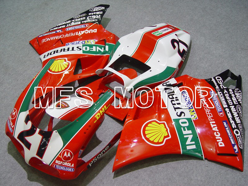 Ducati 748 / 998 / 996 1994-2002 Injection ABS Carénage - INFO STRADA - rouge - MFS4566
