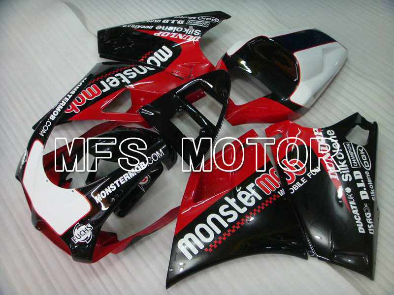 Ducati 748 / 998 / 996 1994-2002 Injektion ABS Verkleidung - Monstermob - Schwarz rot wine color - MFS4572