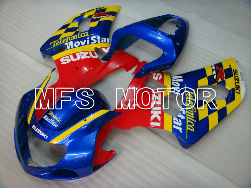 Suzuki GSXR600 2001-2003 Injection ABS Fairing - Movistar - Red Blue Yellow - MFS4575