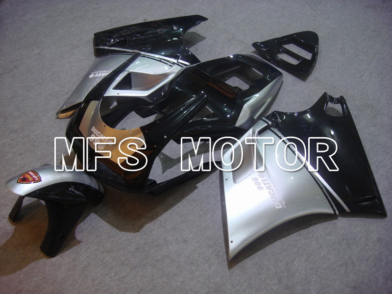 Ducati 748 / 998 / 996 1994-2002 Injection ABS Fairing - Factory Style - Black Silver - MFS4588