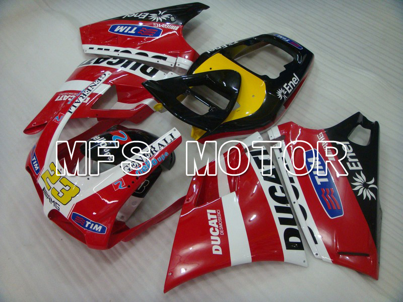 Ducati 748 / 998 / 996 1994-2002 Injection ABS Fairing - Factory Style - Red White - MFS4593