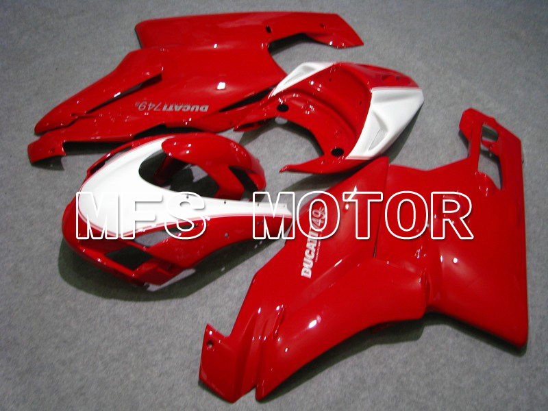 Ducati 749 / 999 2003-2004 Injection ABS Fairing - Factory Style - Red White - MFS4652