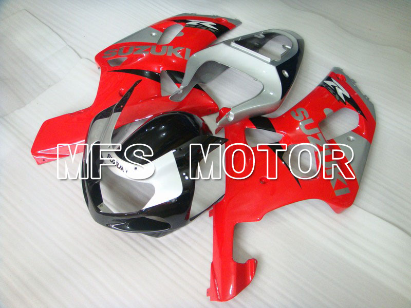 Suzuki GSXR750 2000-2003 Carenado ABS de inyección - Fábrica Style - rojo Plata - MFS7063