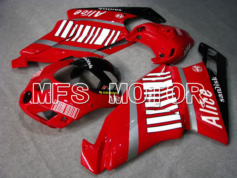 Ducati 749 / 999 2005-2006 Injection ABS Fairing - Alice - Red White - MFS4675