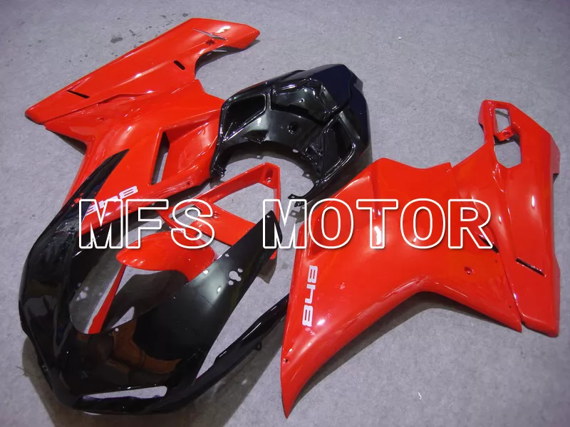 Ducati 848 / 1098 / 1198 2007-2011 Injection ABS Carénage - Usine Style - Noir rouge - MFS4746