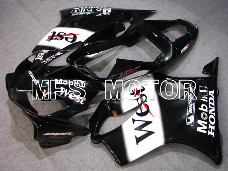 Honda CBR600 F4i 2001-2003 Injection ABS Fairing - West - Black White - MFS4751