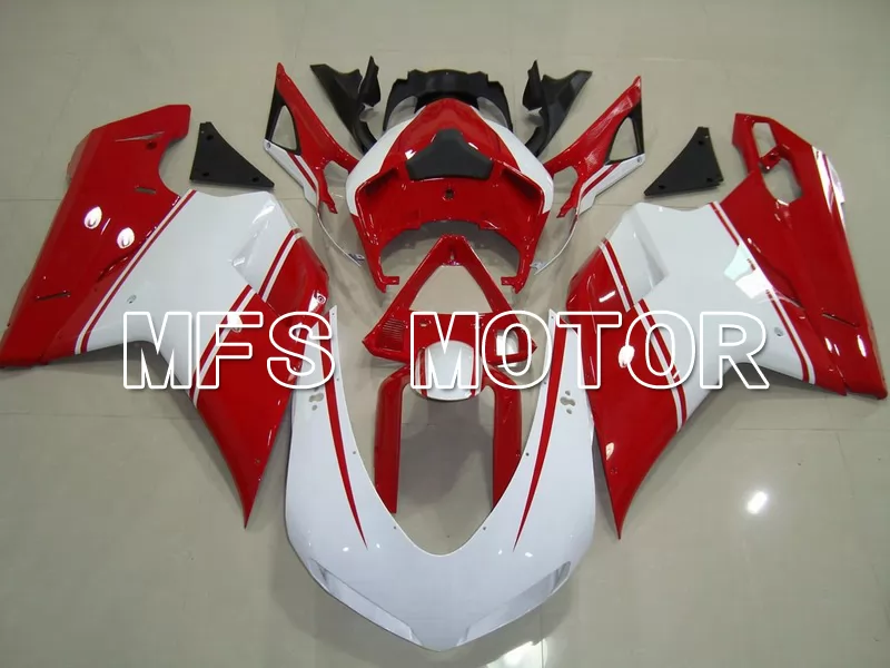 Ducati 848 / 1098 / 1198 2007-2011 Injection ABS Carénage - Usine Style - rouge blanc - MFS4752