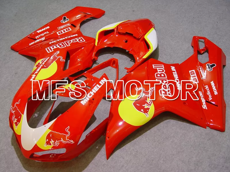 Ducati 848 / 1098 / 1198 2007-2011 Injection ABS Fairing - Red Bull - Red - MFS4767