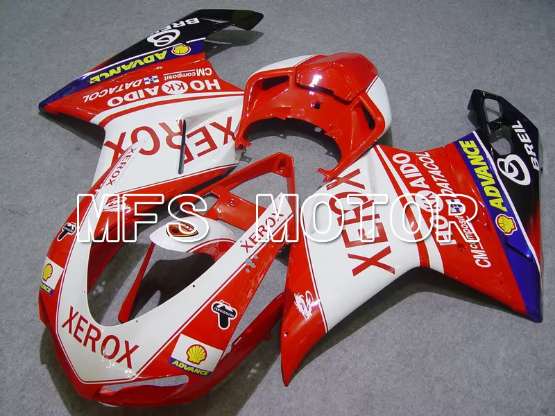 Ducati 848 / 1098 / 1198 2007-2011 Injection ABS Fairing - Xerox - Red White - MFS4776