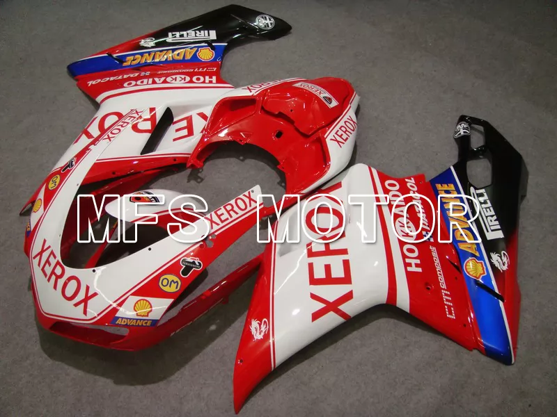 Ducati 848 / 1098 / 1198 2007-2011 Injection ABS Fairing - Xerox - Red White - MFS4781